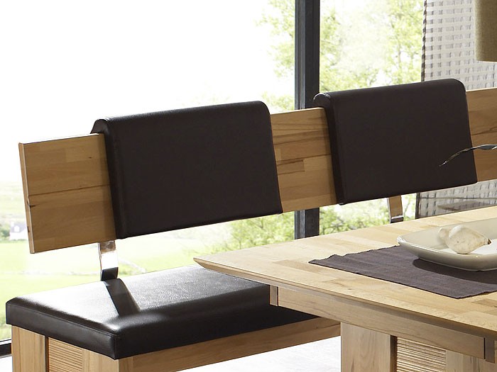 Rückenkissen 50cm für Bank Luca, Elektra rehbraun, Holzbank, Sitzbank